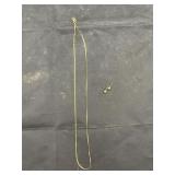 14k Necklace & Earrings - Marked