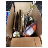 Box w/ framed pictures, holiday dï¿½cor, jewelry box