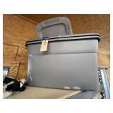 2 - Plastic Totes w/Lids