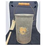 Metal Bucket w/ lidVintage