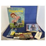 Raggedy Andy Golden Book & miscellaneous