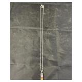 925 Vintage Multi-Gemstone Pendant Necklace 7.5g