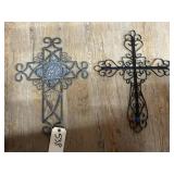 2 - Metal Cross Dï¿½cor