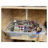 Assorted Vinyl Records & Sports Cards