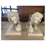 2 Pcs - Lion Figures 17'L