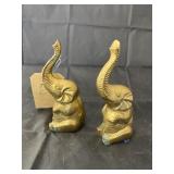 2 Pcs - Brass? Elephant Figurines