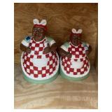 2 Pcs - Black Americana Cookie Jar & Dï¿½cor