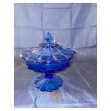 Cobalt Blue Candy Dish w/Lid