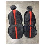 Red& black truck seat covers