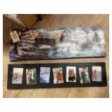 2 Pcs- Pic Frame 36"L & Pic on Canvas 3"L