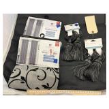 4 Pcs - Tie Backs & Curtain Panels
