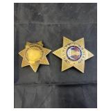 2 Metal Badges