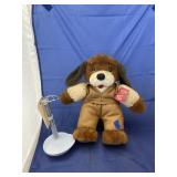 2 Pcs - Elvis Plush Dog on Stand & Extra Stand