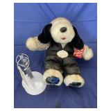 2 Pcs - Harley Elvis Plush Dog on Stand