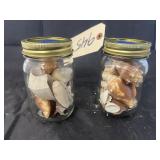2 jars of shells