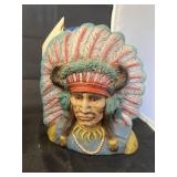 Indian Chief Red Clay Pottery