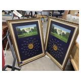 2 - Framed US Presidential Dollar Coin Holders