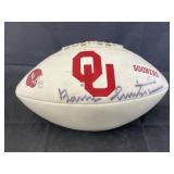 Autographed Sooners Football - Barry Switzer