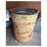 Greenleaf Pure Lard Tin w/ egg basket & Muriel Cig