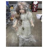 Porcelain Collectible Doll 29'H