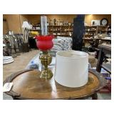 Oil Lamp w/Chimney & Globe