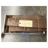 9 3x12" slabs of smooth walnut