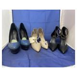 3 Pr Stiletto's Sz 8