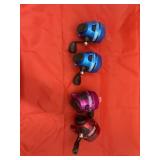 4 Zebco Reels