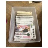 Sterlite Container w/Sewing Patterns