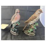 2 Ceramic Birds