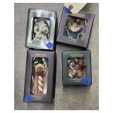 4 Pcs - Boyd's Bears Ornaments