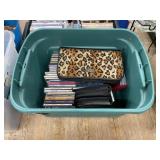 Plastic Bin w/Assorted CD