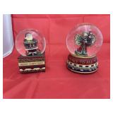 Santa Water Ball & Peace Tree Angel Globe