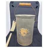 Metal Bucket w/ lidVintage