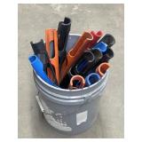 Bucket of fishing rod anchors