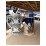2 - Assorted Beer Steins
