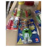 4 Pcs - M&M Candy Dispensers/Collectibles