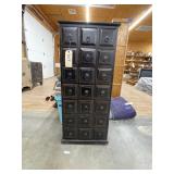 Wooden 21-Drawer Cabinet 18"L x 8"W x 40"H