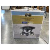 3-Light Halogen Ceiling Light Fixture