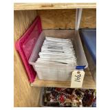 Simplicity Sewing Patterns in Plastic Bin