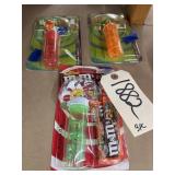 3 Pcs - M&M Candy Dispensers/Collectibles