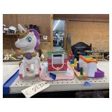 4 pc. Children's Toys & musical unicorn