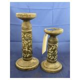 2 candle holders