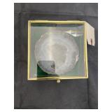 Geode and Disonsaur Type egg, pink stone & green m