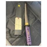 Shinwa Tanto Katana 12 1/2' blade Damascus steel