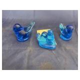 Bluebird of Happiness Glass Figurines