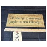 Single Sided Metal Sign