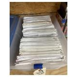 Simplicity Sewing Patterns in Plastic Bin