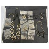 Black Assortment Costume Jewelry