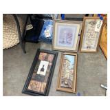 5 Pcs - Framed Wall Art